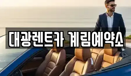 광주광역시 북구 풍향동 장기렌트카 전문 대광렌트카 계림예약소