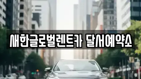 대구 달성군 단기렌트카 전문 새한글로벌렌트카 달서예약소