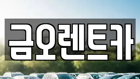 대구 달성군 옥포읍 렌트카 전문 금오렌트카