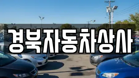 대구 달성군 옥포읍 중고차매매 전문 경북자동차상사