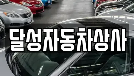대구 달성군 옥포읍 중고차매매 전문 달성자동차상사