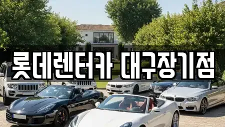 대구 동구 불로동 장기렌트카 전문 롯데렌터카 대구장기점