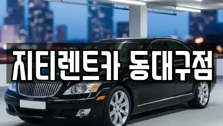 대구 동구 신평동 렌트카 전문 지티렌트카 동대구점