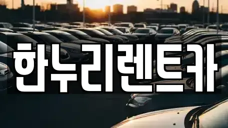대구 동구 신평동 렌트카 전문 한누리렌트카
