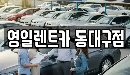 대구 북구 복현동 렌트카 전문 영일렌트카 동대구점