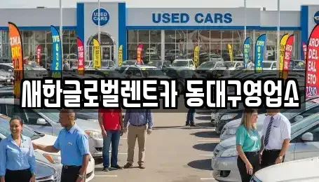 대구광역시 동구 동호동 렌트카 전문 새한글로벌렌트카 동대구영업소