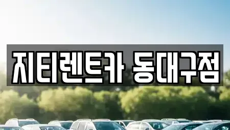 대구광역시 수성구 고모동 렌트카 전문 지티렌트카 동대구점