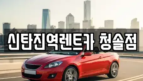 대전 대덕구 갈전동 렌트카 전문 신탄진역렌트카 청솔점