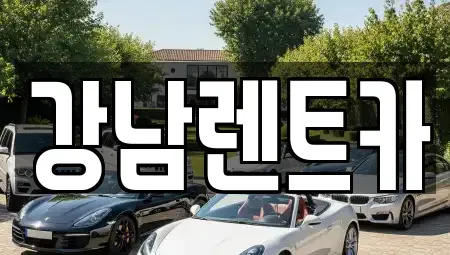 대전 대덕구 송촌동 렌트카 전문 강남렌트카