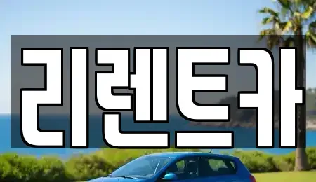 대전 서구 도안동 렌트카 전문 리렌트카