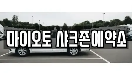 대전 서구 월평동 단기렌트카 전문 마이오토 샤크존예약소
