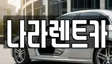 대전 서구 월평동 렌트카 전문 나라렌트카