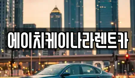 대전 유성구 하기동 렌트카 전문 에이치케이나라렌트카