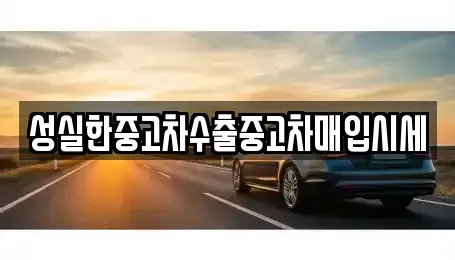 대전 중구 용두동 중고차 전문 성실한중고차수출중고차매입시세