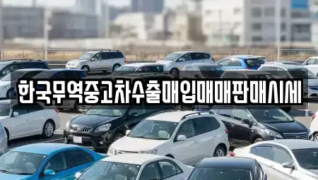 대전 중구 용두동 중고차 전문 한국무역중고차수출매입매매판매시세