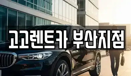 부산 동래구 칠산동 렌트카 전문 고고렌트카 부산지점