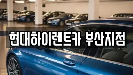 부산 사하구 당리동 렌트카 전문 현대하이렌트카 부산지점