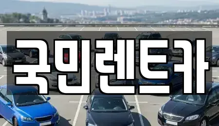 부산 서구 서대신동1가 렌트카 전문 국민렌트카