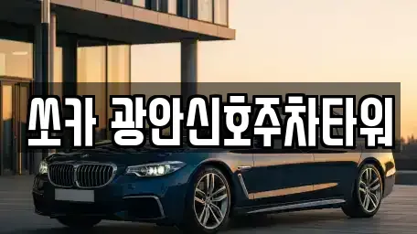 부산 수영구 민락동 렌트카 전문 쏘카 광안신호주차타워