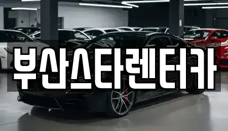 부산 연제구 연산동 렌트카 전문 부산스타렌터카