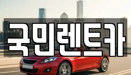 부산 영도구 대평동2가 렌트카 전문 국민렌트카