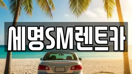 부산 영도구 렌트카 전문 세명SM렌트카