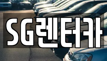 부산 중구 창선동2가 렌트카 전문 SG렌터카