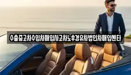 부산광역시 강서구 미음동 중고차매입 전문 수출중고차수입차매입사고차노후경유차법인차매입센타
