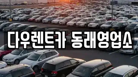 부산광역시 동래구 렌트카 전문 다우렌트카 동래영업소