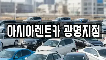 서울 금천구 가산동 단기렌트카 전문 아시아렌트카 광명지점