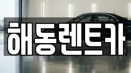 서울 금천구 가산동 렌트카 전문 해동렌트카