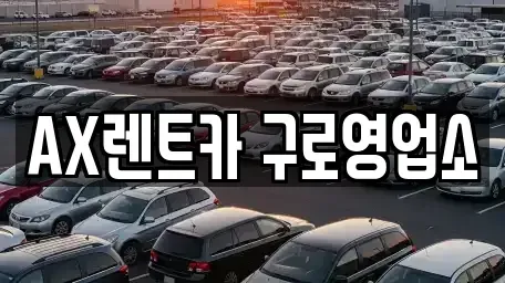 서울 금천구 가산동 장기렌트카 전문 AX렌트카 구로영업소