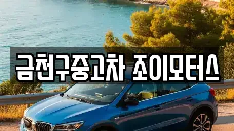 서울 금천구 가산동 중고차 전문 금천구중고차 조이모터스