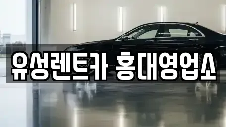 서울 마포구 동교동 렌트카 전문 유성렌트카 홍대영업소