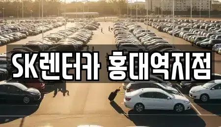 서울 마포구 동교동 장기렌트카 전문 SK렌터카 홍대역지점