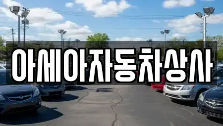 서울 성북구 성북동1가 중고차 전문 아세아자동차상사