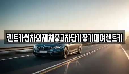 서울 용산구 용산동2가 단기렌트카 전문 렌트카신차외제차중고차단기장기대여렌트카