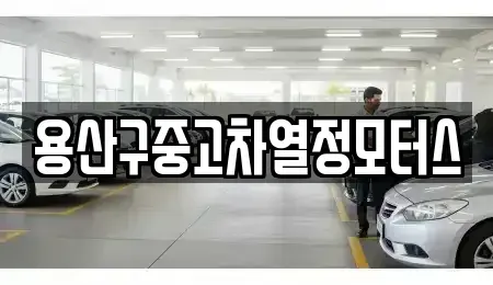 서울 용산구 용산동2가 중고차 전문 용산구중고차열정모터스