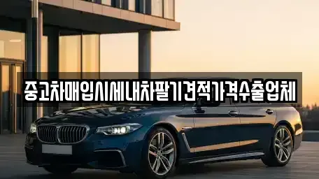 서울 용산구 용산동2가 중고차매입 전문 중고차매입시세내차팔기견적가격수출업체