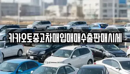 서울 용산구 용산동2가 중고차매입 전문 카카오토중고차매입매매수출판매시세
