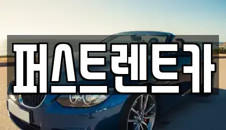 서울 용산구 원효로4가 렌트카 전문 퍼스트렌트카