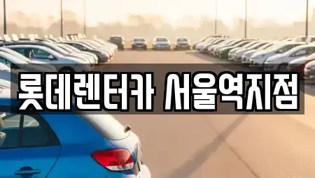 서울 중구 봉래동2가 렌트카 전문 롯데렌터카 서울역지점