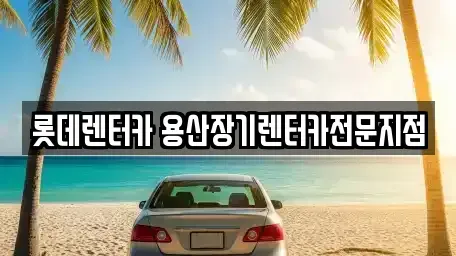 서울 중구 봉래동2가 장기렌트카 전문 롯데렌터카 용산장기렌터카전문지점