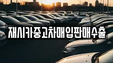 서울특별시 강동구 암사동 중고차매입 전문 재시카중고차매입판매수출