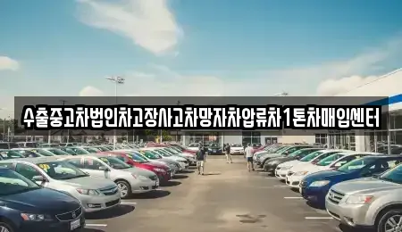 서울특별시 강서구 오쇠동 중고차매입 전문 수출중고차법인차고장사고차망자차압류차1톤차매입센터