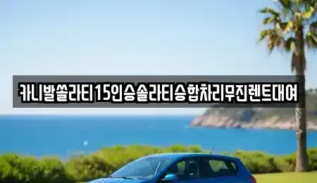 서울특별시 동대문구 장안동 렌트카 전문 카니발쏠라티15인승솔라티승합차리무진렌트대여