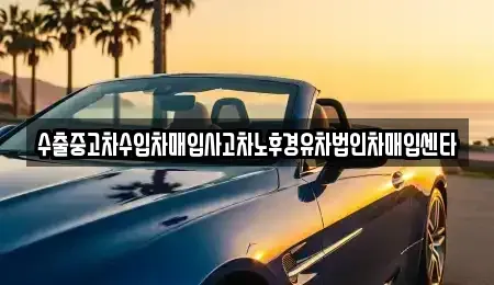 서울특별시 동대문구 장안동 중고차매입 전문 수출중고차수입차매입사고차노후경유차법인차매입센타