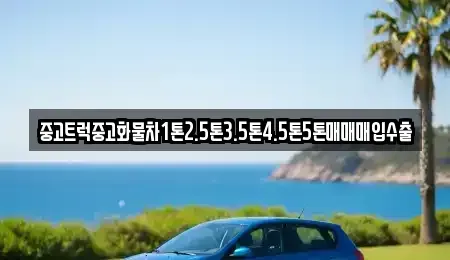 서울특별시 동대문구 장안동 중고차매입 전문 중고트럭중고화물차1톤2.5톤3.5톤4.5톤5톤매매매입수출