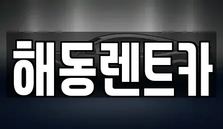 서울특별시 용산구 갈월동 렌트카 전문 해동렌트카
