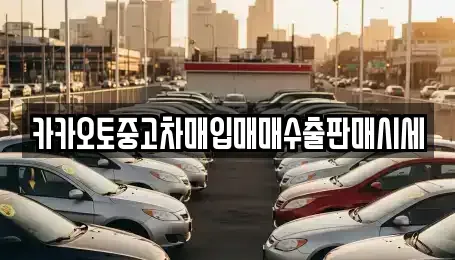 서울특별시 종로구 중학동 중고차매입 전문 카카오토중고차매입매매수출판매시세